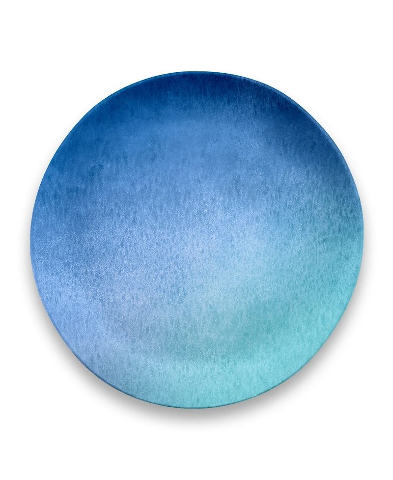 Abode Homewares Melamine Oceanic Ombre Dinner Plates, Set of 6