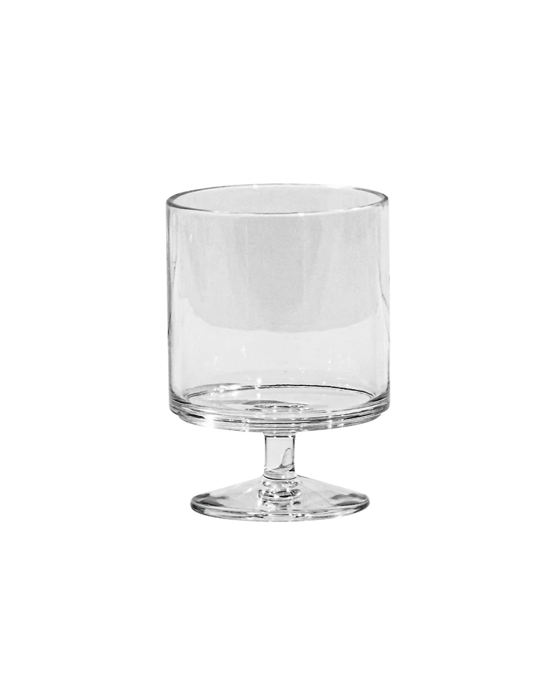 Abode Homewares Stacking Wine Premium Acrylic Goblet Glasses, Set of 6