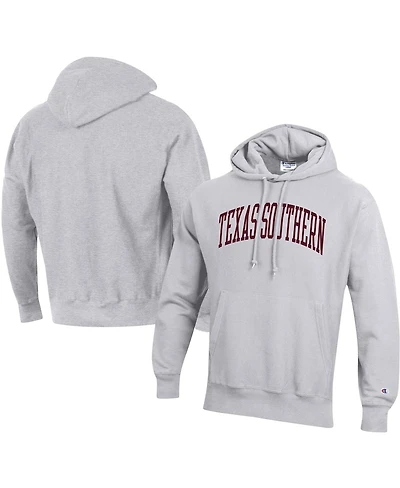Men's Champion Gray Texas Southern Tigers Tall Arch Pullover Hoodie