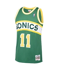 Men's Mitchell & Ness Detlef Schrempf Green Seattle SuperSonics 1994-95 Hardwood Classics Swingman Player Jersey