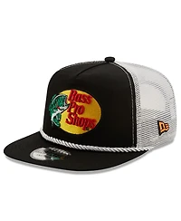 Men's New Era Black, White Austin Dillon Golfer Snapback Adjustable Hat
