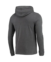 Men's Concepts Sport Heathered Navy, Heathered Charcoal West Virginia Mountaineers Meter Long Sleeve Hoodie T-shirt and Jogger Pants Set