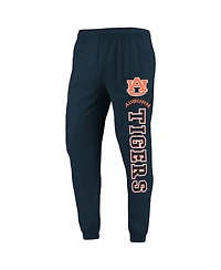 Men's Concepts Sport Navy, Charcoal Auburn Tigers Meter Long Sleeve Hoodie T-shirt and Jogger Pants Set