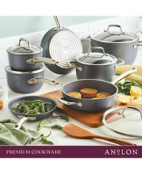 Anolon Accolade Forged Hard-Anodized Nonstick Square Grill Pan, 11-Inch, Moonstone