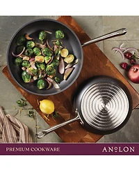 Anolon Accolade Forged Hard-Anodized Nonstick Frying Pan Set, 2-Piece, Moonstone