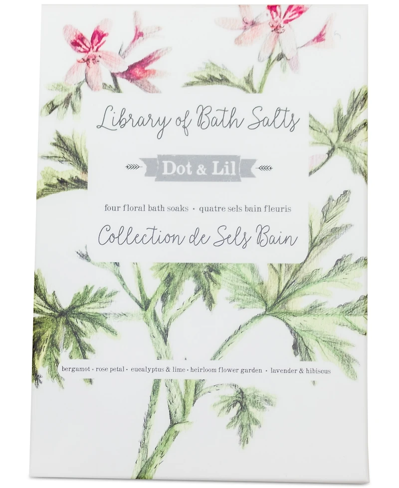 Dot & Lil 4-Pc. Library Of Bath Salts Gift Set
