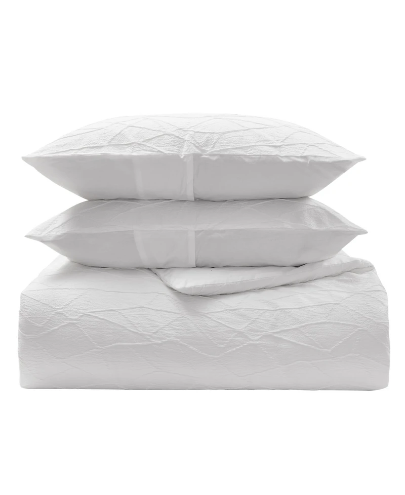 Vera Wang Abstract Crinkle 3-Pc. Comforter Set
