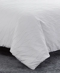 Vera Wang Abstract Crinkle 3-Pc. Duvet Cover Set