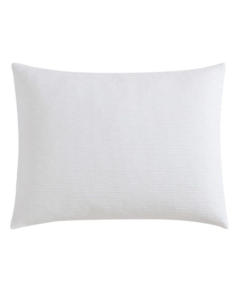 Vera Wang Solid Textured Pleats 3-Pc. Duvet Cover Set