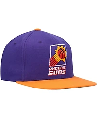 Men's Mitchell & Ness Purple, Orange Phoenix Suns Hardwood Classics Team Two-Tone 2.0 Snapback Hat