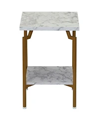 Crown Modern Marble Bed Side Table