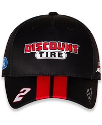 Men's Team Penske Black, Red Austin Cindric Discount Tire Uniform Adjustable Hat