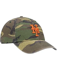 Men's '47 Camo New York Mets Team Clean Up Adjustable Hat