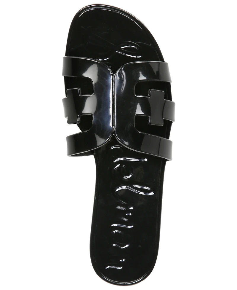 Sam Edelman Women's Bay Logo Emblem Jelly Slide Sandals