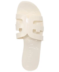 Sam Edelman Women's Bay Logo Emblem Jelly Slide Sandals
