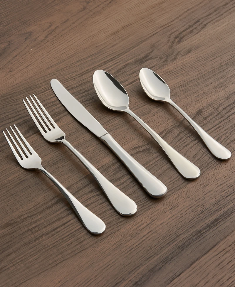 Cambridge Silversmiths Eloquence Mirror 20-Piece Flatware Set, Service for 4