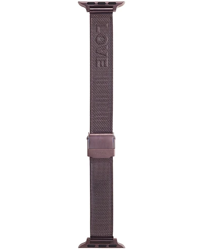 Fossil Purple Stainless Steel Mesh Band for Apple Watch, 38, 40, 41mm