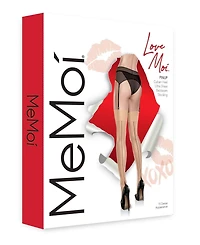 MeMoi Women's Pinup Cuban Heel Backseam Stockings