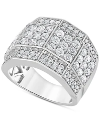 Men's Diamond Multi-Cluster Ring (3 ct. t.w.) 10k Yellow, White or Rose Gold
