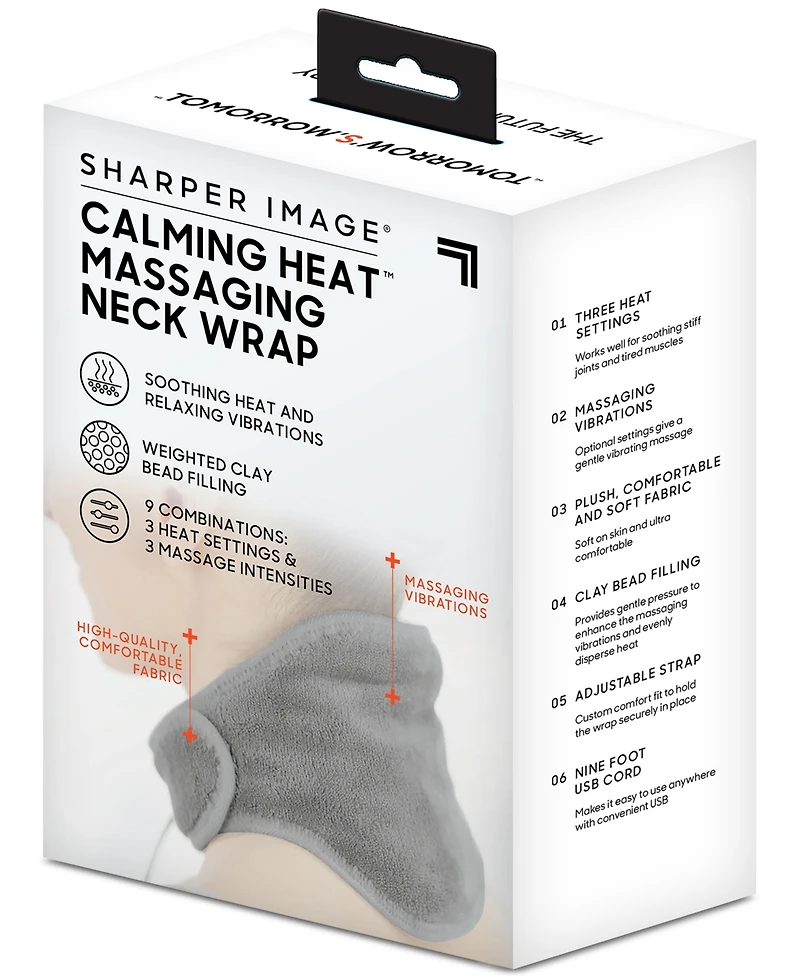 Calming Heat by Sharper Image Heated Vibrating Neck Wrap