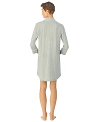 Lauren Ralph Knit Notch Collar Cotton Sleep Shirt