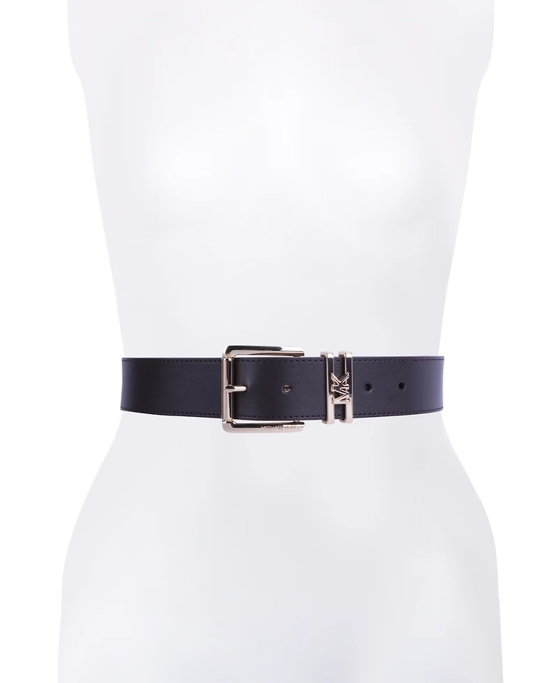 Michael Kors Women's Genuine Leather Logo Belt