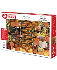 Hart Puzzles Wine Trail 24" x 30" By Kate Ward Thacker Set, 1000 Pieces