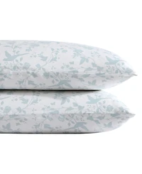 Closeout! Laura Ashley 300 Thread Count Cotton Sateen Pillowcase Pair, Standard