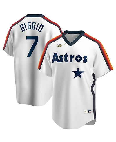 Men's Nike Craig Biggio White Houston Astros Home Cooperstown Collection Logo Player Jersey