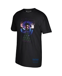 Men's Mitchell & Ness Kareem Abdul-Jabbar Black Social Justice Warrior Drop Knowledge T-shirt
