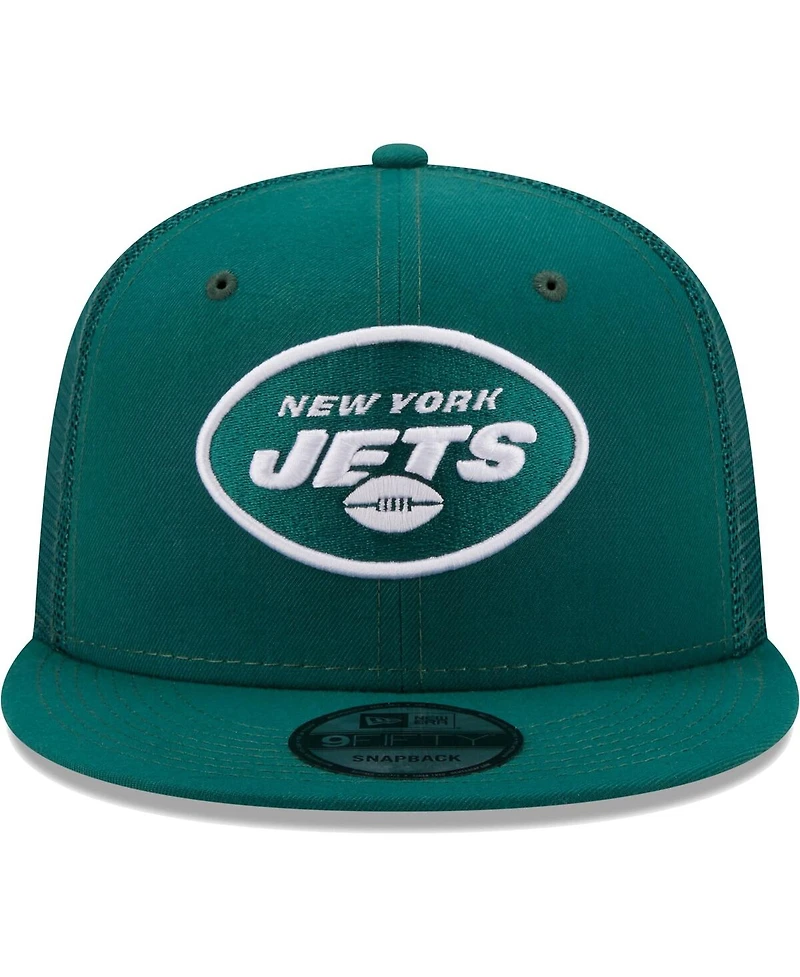 Men's New Era Green New York Jets Classic Trucker 9FIFTY Snapback Hat