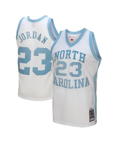 Men's Mitchell & Ness Michael Jordan White North Carolina Tar Heels 1983/84 Authentic Retired Player Jersey