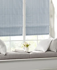 Madison Park Basketweave Room Darkening Cordless Roman Shade, Single Panel for Bedroom, Thermal Insulated Window Blind Treatment for Living Room, Widt