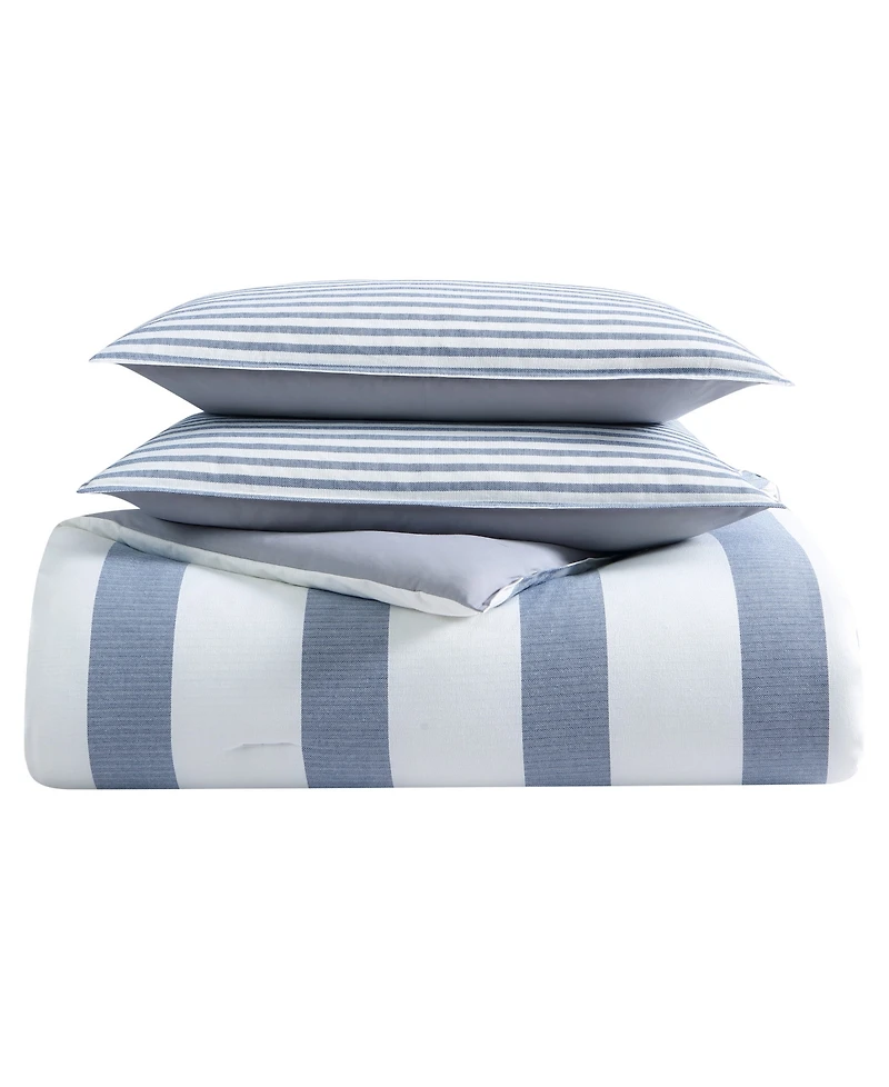 Nautica Fairwater Reversible 2-Pc. Duvet Cover Set, Twin