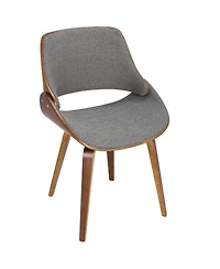Lumisource Fabrizzi Mid-Century Modern Dining Accent Chair Fabric