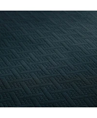 Superior 100% Cotton Basketweave Matelasse All-Season -piece Coverlet Set