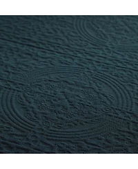 Superior 100% Cotton Fleur De Lis Medallion All-Season -Piece Coverlet Set