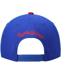 Men's Mitchell & Ness Blue and Red Sacramento Kings Hardwood Classics Team Two-Tone 2.0 Snapback Hat