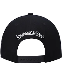 Men's Mitchell & Ness Black Oklahoma City Thunder Hardwood Classics Script 2.0 Snapback Hat