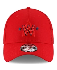 Men's New Era Red Washington Nationals 2022 Batting Practice 39THIRTY Flex Hat