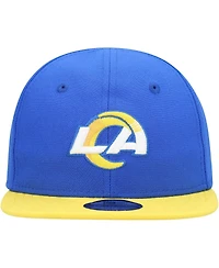 Boys and Girls Infant New Era Royal, Gold Los Angeles Rams My 1st 9FIFTY Adjustable Hat