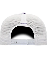 Men's Top of the World Purple and White Northwestern Wildcats Trucker Snapback Hat