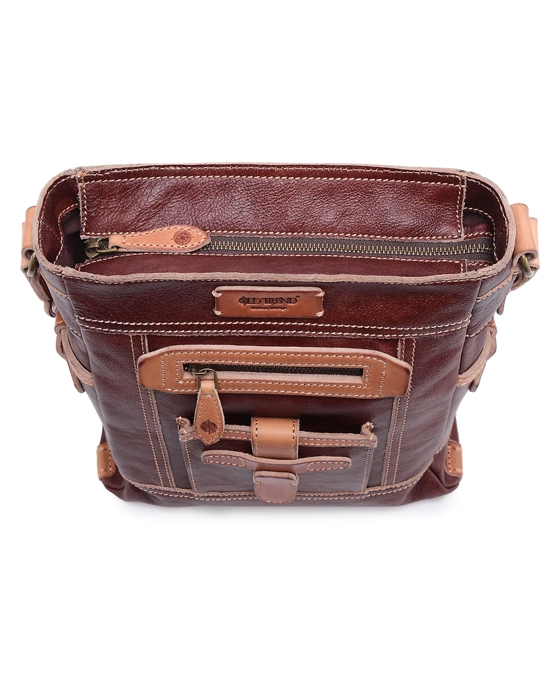 Old Trend Women's Genuine Leather Leeds Castle Crossbody Bag