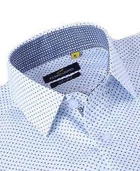 Men's Business Geometric Long Sleeve Button Down Shirt