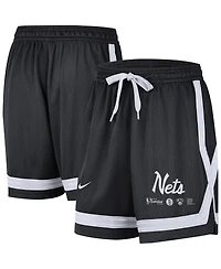 Women's Nike Black Brooklyn Nets Crossover Performance Shorts