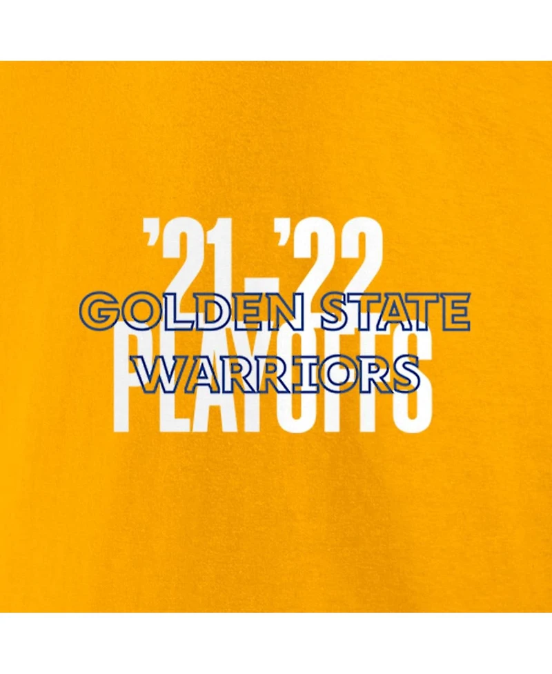 Men's Fanatics Gold Golden State Warriors 2022 Nba Playoffs Dunk T-shirt