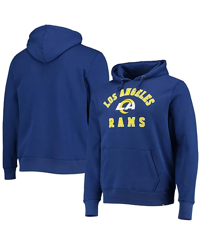 Men's '47 Brand Royal Los Angeles Rams Varsity Arch Pullover Hoodie