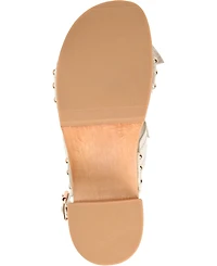 Journee Collection Women's Tia Bow Detail Platform Sandals