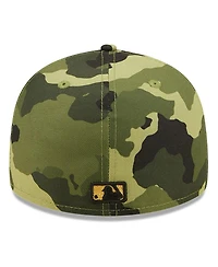 Men's New Era Camo Oakland Athletics 2022 Armed Forces Day On-Field Low Profile 59FIFTY Hat