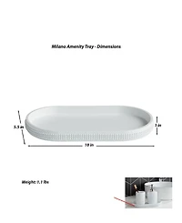 Roselli Trading Company Milano 3-Piece Bathroom Accessory Set
